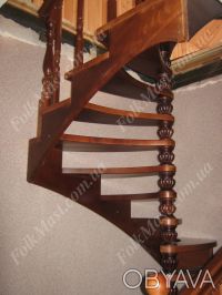 Изготовление лестниц из массива дерева бука, дуба, ясеня, клёна, на деревянных и. . фото 8