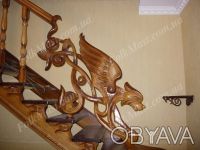 Изготовление лестниц из массива дерева бука, дуба, ясеня, клёна, на деревянных и. . фото 6