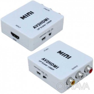 Конвертор AV в HDMI, 3 гнезда RCA (IN) - гнездо HDMI (OUT)
Конвертер MINI, AV в . . фото 1
