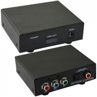 Конвертор AV в HDMI, вход - гнездо Tosling, 3 гнезда RCA component, выход - гнез. Київ. фото 1 Конвертор AV в HDMI, вход - гнездо Tosling, 3 гнезда RCA component, выход - гнез. Київ. фото 1