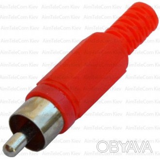 Штекер RCA под шнур, корпус пластик, красный, 1уп-100шт
1.0184 R
Разъем штекер R. . фото 1