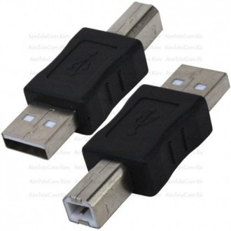 Переходник USB, штекер А - штекер В, 1уп-10шт. Київ. фото 1 Переходник USB, штекер А - штекер В, 1уп-10шт. Київ. фото 1
