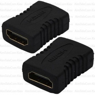Переходник COMP, гнездо HDMI - гнездо HDMI, gold, пластик, в блистере. Киев. фото 1 Переходник COMP, гнездо HDMI - гнездо HDMI, gold, пластик, в блистере. Киев. фото 1