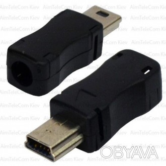 Штекер mini USB 5pin, під шнур, пластик
Штекер micro USB 5 pin призначений для п. . фото 1