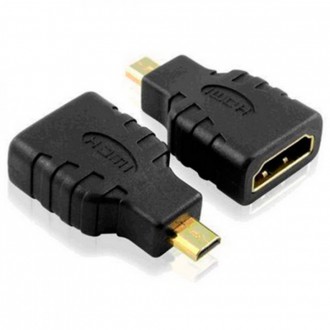 Переходник, штекер micro HDMI - гнездо HDMI, gold, корпус пластик. Киев. фото 1 Переходник, штекер micro HDMI - гнездо HDMI, gold, корпус пластик. Киев. фото 1