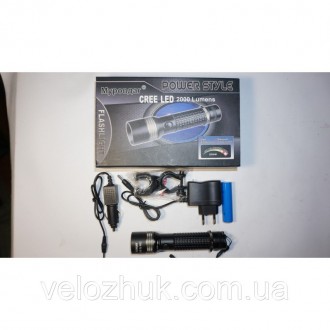 Фонарь монокристалический на велосипед ZOOM 500W BL8652 с зарядным устройством . Харьков. фото 1 Фонарь монокристалический на велосипед ZOOM 500W BL8652 с зарядным устройством . Харьков. фото 1