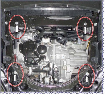 Защита двигателя, КПП и радиатора для автомобиля:
Nissan Qashqai (2014-2017)(Кол. . фото 5