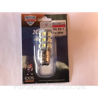 Лампа фары "кукурузный" 3 усика, модель P15 Д25-3, 12V-35W , "JWBP" Тайвань. Харків. фото 1 Лампа фары "кукурузный" 3 усика, модель P15 Д25-3, 12V-35W , "JWBP" Тайвань. Харків. фото 1