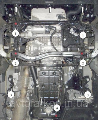 Защита двигателя для автомобиля:
Audi A4 В9 (2015- Кольчуга
Защищает двигатель, . . фото 47