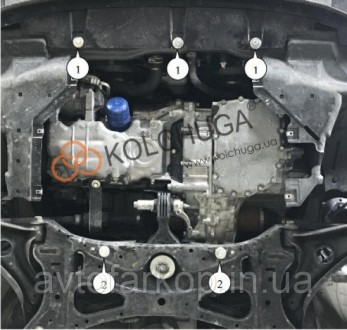 Номер по каталогу 2.0092.00Защита двигателя , КПП Lexus RX 350 (2006-2009) оцинк. . фото 7