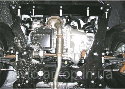 Защита двигателя для автомобиля:
Citroen Jumpy 3 (2007-2016) Кольчуга
Защищает д. . фото 4