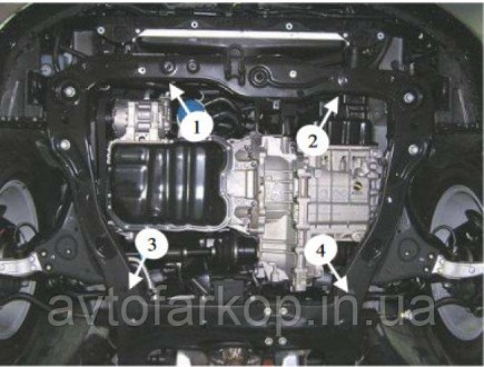Номер по каталогу 1.0048.00
Защита двигателя , КПП и радиатора Hyundai Grandeur . . фото 3