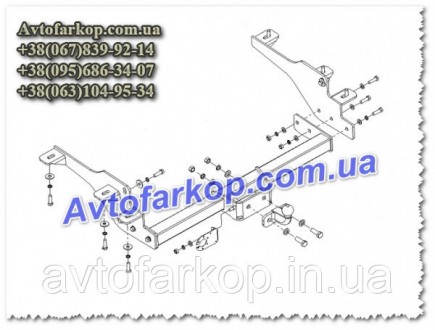 Номер по каталогу О.25Фаркоп Opel Movano (1-колесо)(микроавтобус 04/2010-) Автоп. . фото 11