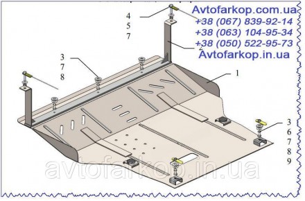 Защита двигателя и КПП для автомобилей
Audi A3 (1996-2003)
Защищает двигатель и . . фото 5