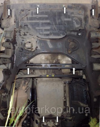 Номер по каталогу 1.0125.00
Защита двигателя и КПП Audi A4 B6 /A4 В7 (2000-2008). . фото 74