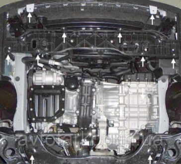 Номер по каталогу 1.0125.00
Защита двигателя и КПП Audi A4 B6 /A4 В7 (2000-2008). . фото 63