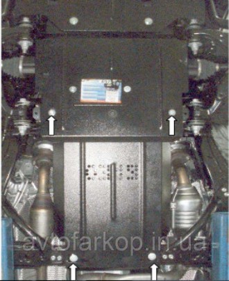 Номер по каталогу 1.0125.00
Защита двигателя и КПП Audi A4 B6 /A4 В7 (2000-2008). . фото 112