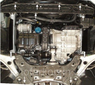 Номер по каталогу 1.0125.00
Защита двигателя и КПП Audi A4 B6 /A4 В7 (2000-2008). . фото 60