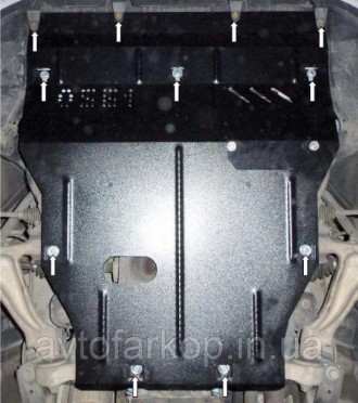 Номер по каталогу 1.0125.00
Защита двигателя и КПП Audi A4 B6 /A4 В7 (2000-2008). . фото 155
