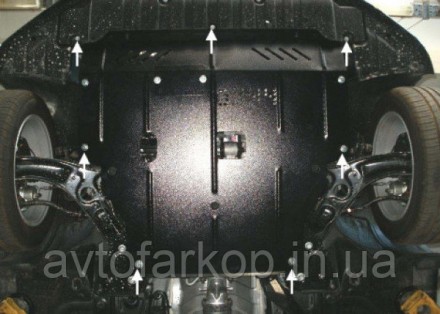 Номер по каталогу 1.0125.00
Защита двигателя и КПП Audi A4 B6 /A4 В7 (2000-2008). . фото 48