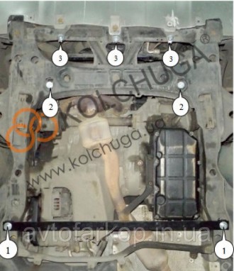 Номер по каталогу 1.0125.00
Защита двигателя и КПП Audi A4 B6 /A4 В7 (2000-2008). . фото 164