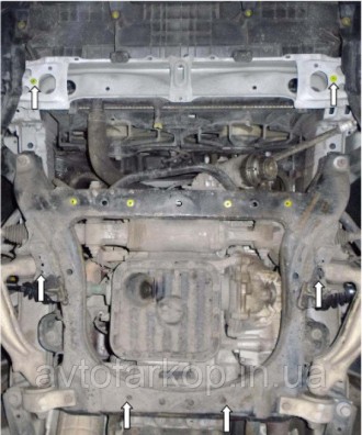 Номер по каталогу 1.0125.00
Защита двигателя и КПП Audi A4 B6 /A4 В7 (2000-2008). . фото 154