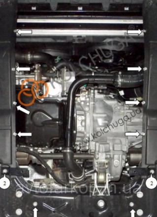 Номер по каталогу 1.0125.00
Защита двигателя и КПП Audi A4 B6 /A4 В7 (2000-2008). . фото 127