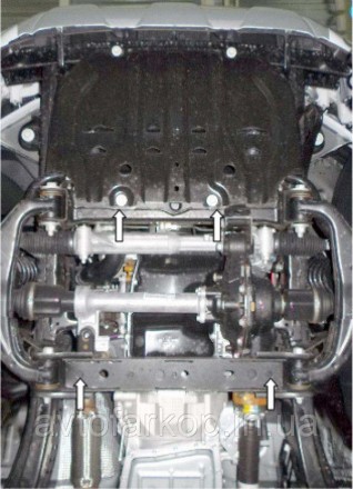 Номер по каталогу 1.0125.00
Защита двигателя и КПП Audi A4 B6 /A4 В7 (2000-2008). . фото 46