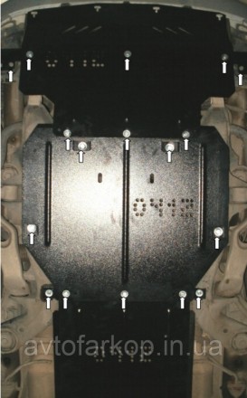 Номер по каталогу 1.0125.00
Защита двигателя и КПП Audi A4 B6 /A4 В7 (2000-2008). . фото 20