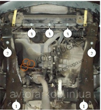 Номер по каталогу 1.0125.00
Защита двигателя и КПП Audi A4 B6 /A4 В7 (2000-2008). . фото 132