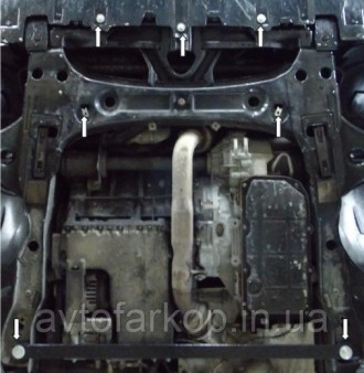 Номер по каталогу 1.0125.00
Защита двигателя и КПП Audi A4 B6 /A4 В7 (2000-2008). . фото 167