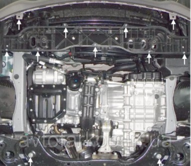 Номер по каталогу 1.0125.00
Защита двигателя и КПП Audi A4 B6 /A4 В7 (2000-2008). . фото 55