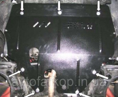 Защита двигателя, КПП, радиатор для автомобиля:
Skoda Roomster (2006-) Кольчуга
. . фото 5