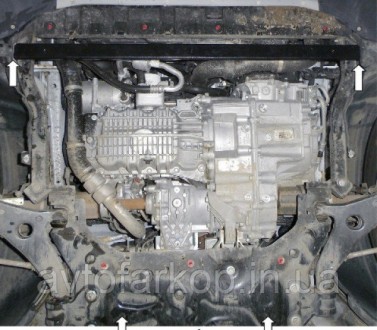 Защита двигателя автомобиля:
Ford Kuga EcoBoost (2013-2020) Кольчуга
Защищает дв. . фото 4