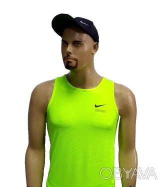 Размеры в наличии- 3XL(52)
Спортивная майка Nike Run Ripstop
	Цвет: ярко салатов. . фото 1