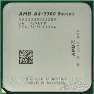 Процессор AMD Liano A4-3300 2x2.5GHz/1Mb/4GT/s/65W (AD3300OJZ22GX) Socket FM1
Ра. . фото 1