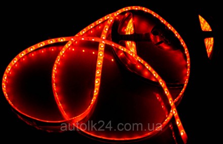 Светодиодная Led лента SMD 3528 24V (влагозащитная) Красный, 3,5м. Житомир. фото 1 Светодиодная Led лента SMD 3528 24V (влагозащитная) Красный, 3,5м. Житомир. фото 1