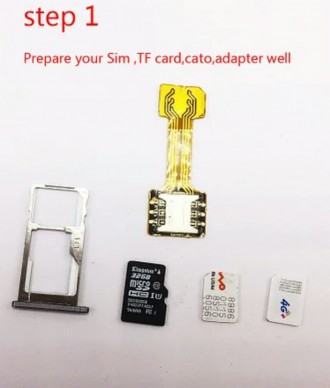 Продаю адаптер 2 Sim + microSD для гибридного слота смартфонов. 
Адаптер, котор. . фото 3