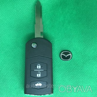 Корпус выкидного автоключа Mazda (Мазда) 3 кнопки. . фото 1