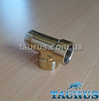 Золотой тройник ThermoPulse Gold 1/2' сантехнический предназначен для подклю. . фото 1