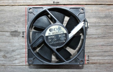 Корпусный Вентилятор (Кулер) «KME» 8025M (Black) 2 pin

- Техничес. . фото 7