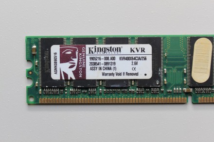 Оперативная Память (ОЗУ) Kingston DDR-200 256MB PC-3200 (KVR400X64C3A/256) 

П. . фото 5
