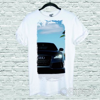 Футболка с печатью Car для мужчин
- К заказу доступны белые мужские футболки раз. . фото 1