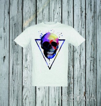 Футболка с печатью Triangle для мужчин
- К заказу доступны белые мужские футболк. . фото 1