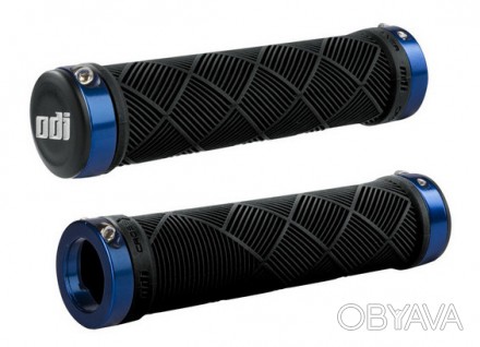 Грипсы ODI Cross Trainer MTB Lock-On, черные с синими замками
Мягкий удобный пер. . фото 1