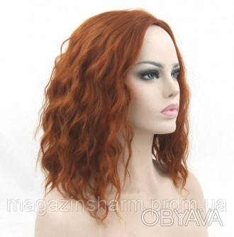 Купить парик рыжий волнистый без челки в нашем интернет-магазине можно прмо сейч. . фото 1