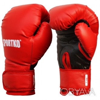 Боксерские перчатки SPORTKO 6-OZ (унций) синий, красный, черный цвета
Размеры:
6. . фото 1