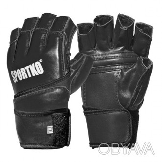 Перчатки для единоборств и MMA с открытыми пальцами SPORTKO
Цвет:
черный, красны. . фото 1