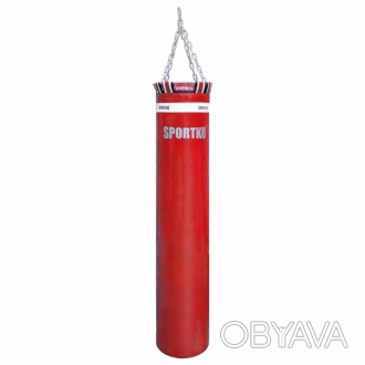 Боксерский кикбоксерский мешок SPORTKO высота 150см, диаметр 30см, вес 40кг, c ц. . фото 1
