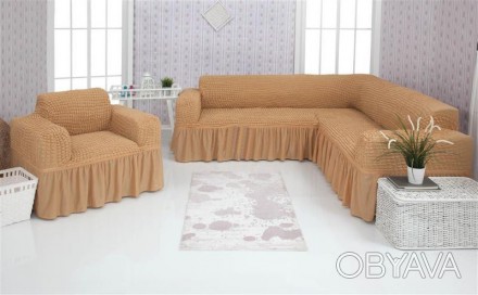 Чехол на 4-х местный угловой диван + кресло
Идеальная посадка на диваны и кресла. . фото 1